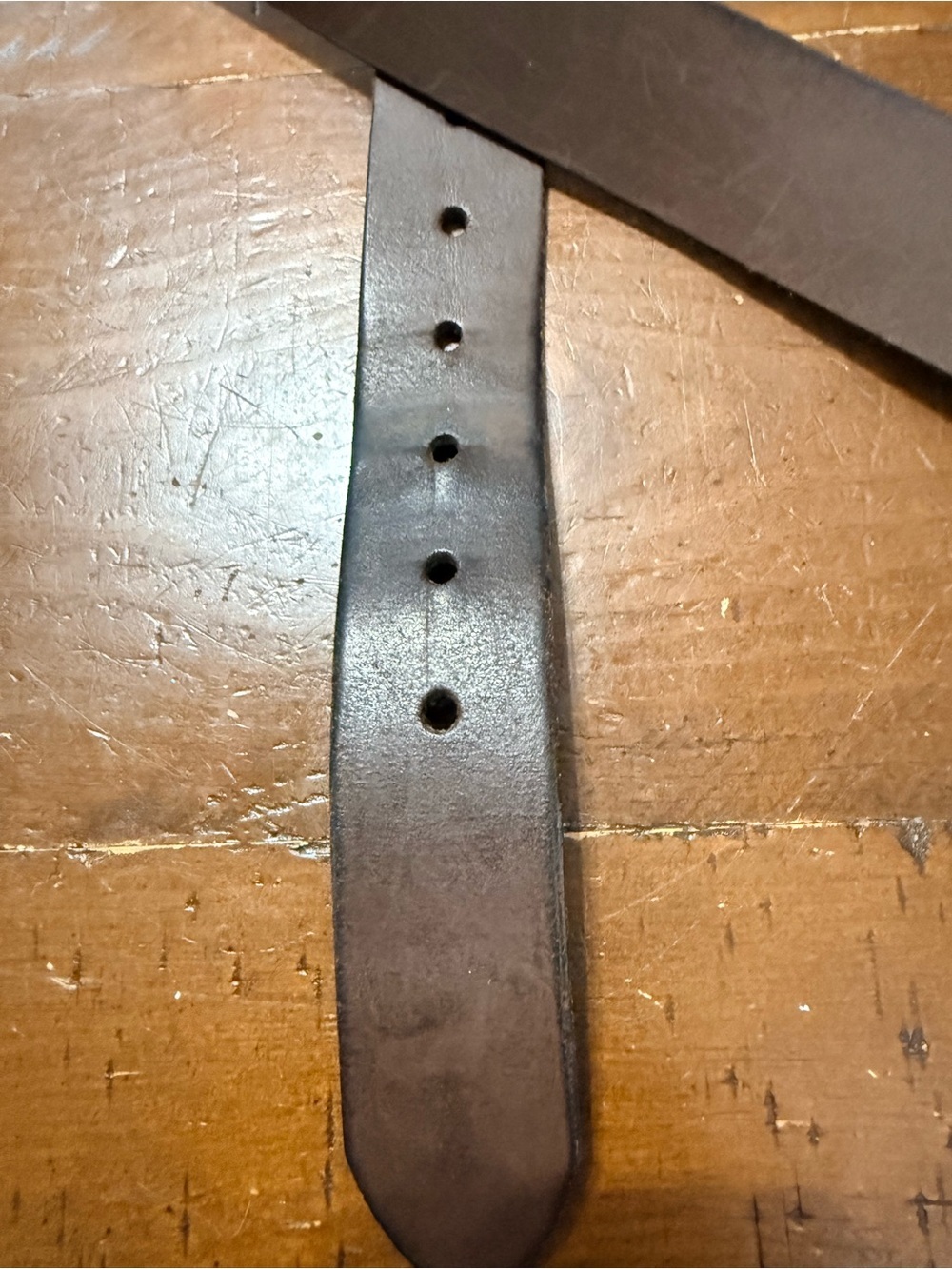 Levi's Brown Leather Men's Belt with Brass Buckle - Picture 10 of 10